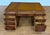 Traditional 60” Mahogany Executive Desk by Leighton Hall - Showroom Sample For Sale In Atlanta - Image 6 of 9