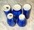 Ceramic Vintage Blue and White Cherry Blossom Porcelain Petite Mini Vases For Sale - Image 7 of 7