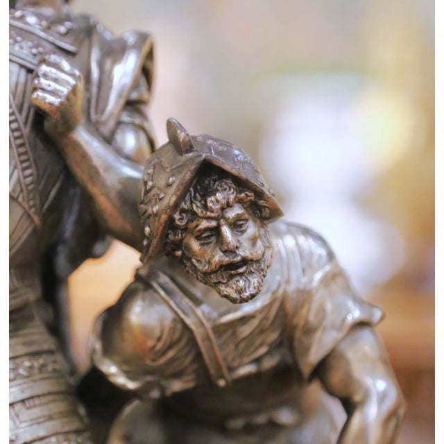 19th Century French Silvered Bronze Figural Sculpture Mounted as Table Lamp For Sale - Image 10 of 15