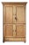 English Pine Linen Press, Armoire, Wardrobe For Sale