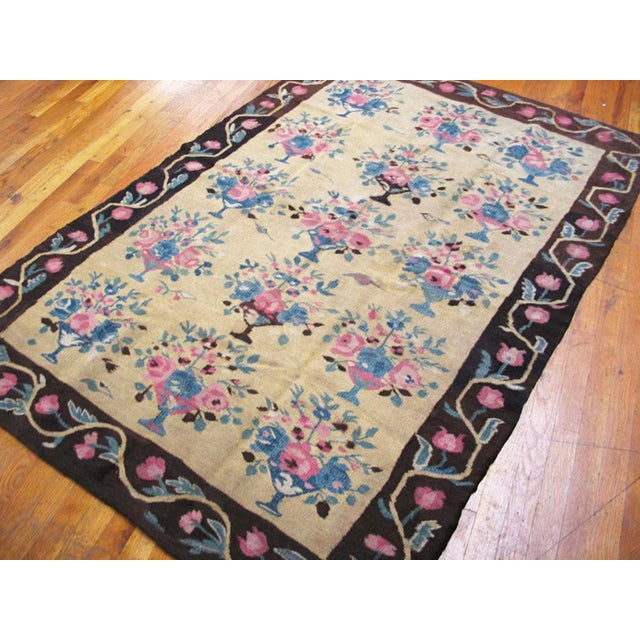 Antique European Besserabian rug, size: 4'7"x 6'7".