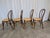 Brown Vintage Dining Chairs with Bentwood Cane Seat, 1970s, Set of 4 For Sale - Image 8 of 18