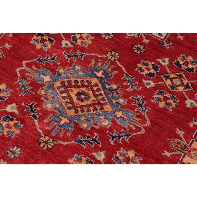 Textile Southwestern Super Kazak Red/Beige Wool Rug - 8'5'' X 10'3'' For Sale - Image 7 of 10