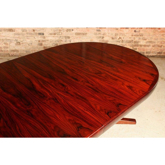 Mid-Century Modern Danish Extending Rosewood Dining Table, 1970s For Sale - Image 12 of 15
