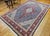 Navy Blue Antique Persian Tabriz Area Rug. Hand-Knotted Wool, Herati Geometric Pattern, Navy & Red, 6x10 For Sale - Image 8 of 16