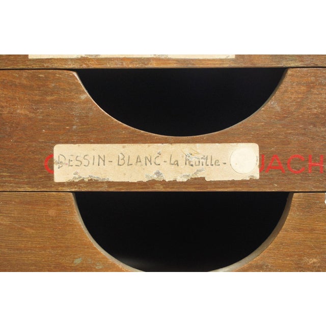 Vintage French Canson Paper Storage Cabinet For Sale In New York - Image 6 of 10