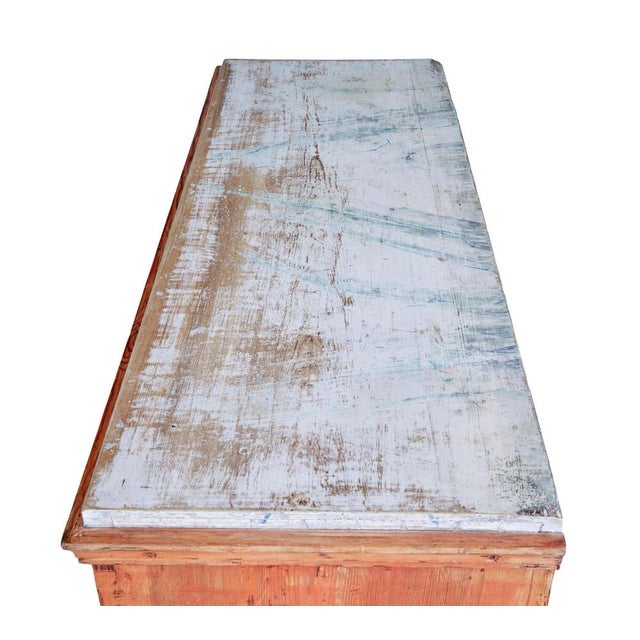 Purple Swedish Hand Painted Chest of Drawers in Pine For Sale - Image 8 of 10