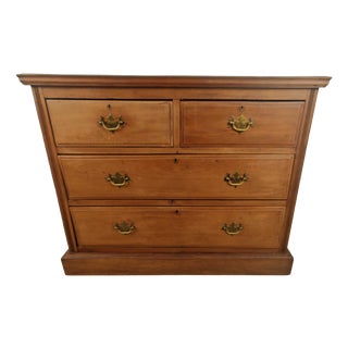 Antique Victorian Chest of Drawers in Pine, 1890 For Sale