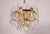 Golden Brass and Crystal Corina Chandelier from Kalmar, 1970s For Sale - Image 14 of 14