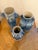 Currey & Company Paros Blue Vase, Set of 3 For Sale - Image 4 of 4