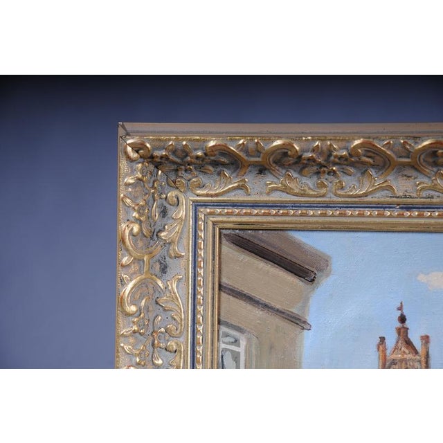 I. Wiehmann, Elector's Palace & St. Catherine's Church in Brandenburg, Oil Painting For Sale - Image 4 of 18