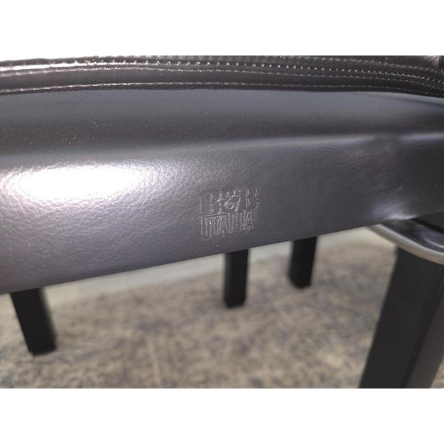 Arcadia Chairs in Leather from B&B Italia, Set of 8 For Sale - Image 15 of 16