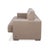 Animal Skin Rolf Benz Three-Seater Leather Sofa, Cream Beige Couch For Sale - Image 7 of 8