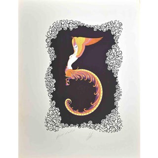 Erté, Le 5, 1968, 1960s, Lithograph For Sale
