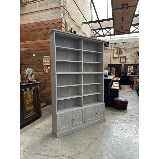 Patinated Wood Workshop Shelf For Sale - Image 11 of 11