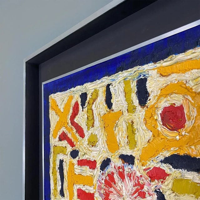 G. Maffei, Composition, 1970s, Colored Tempera, Framed For Sale - Image 9 of 11