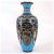 Japanese Edo Cloisonne Blue Enamel Copper Baluster Vase For Sale In Denver - Image 6 of 13