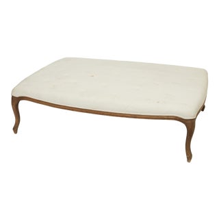 Mid 20th Century Sitting Table Ottoman With Cabriole Legs For Sale