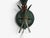 1960s Italian Floral Wall Sconces, Green Metal, Bronze, Glass - Pair For Sale - Image 10 of 12