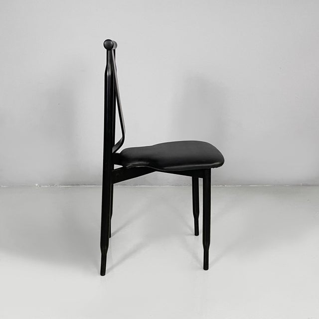 Mid-Century Modern Mid-Century Modern Italian Black Lierna Chairs attributed to Achille Castiglioni for Gavina, 1960s, Set of 2 For Sale - Image 3 of 18