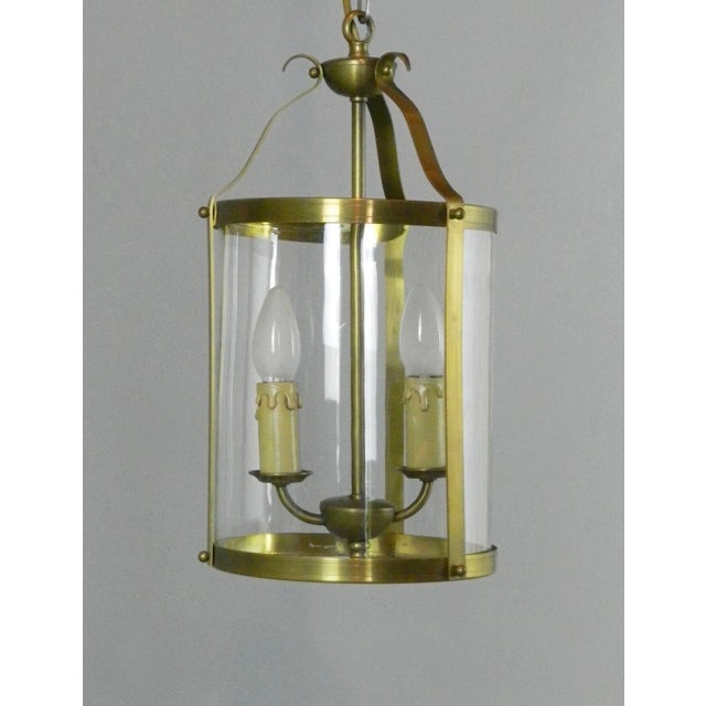 Vintage French Twin Light Hall Lantern, 1930s For Sale - Image 6 of 9
