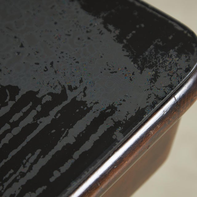 Large Robust Dining Table with Carved Legs and Glass Top For Sale - Image 16 of 18