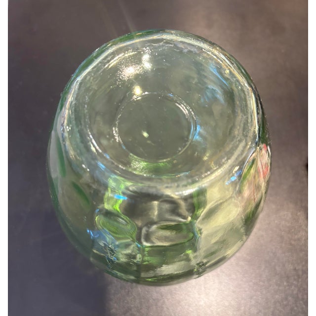 Neoclassical Hocking Uranium Glass Cameo Ballerina 8” Vase For Sale - Image 3 of 9