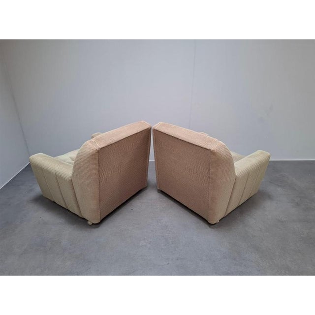 Textile Mid-Century Modern Wiberg Lounge Armchairs by Up Závody Rousínov, 1980, Set of 2 For Sale - Image 7 of 18