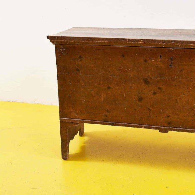 Vintage Wood Chest, Early 1900s For Sale - Image 3 of 14