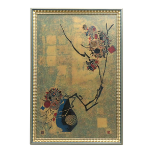 Hoi Lebadang Original Silk Screen Lithograph "La Branche" 1970s Framed & Signed