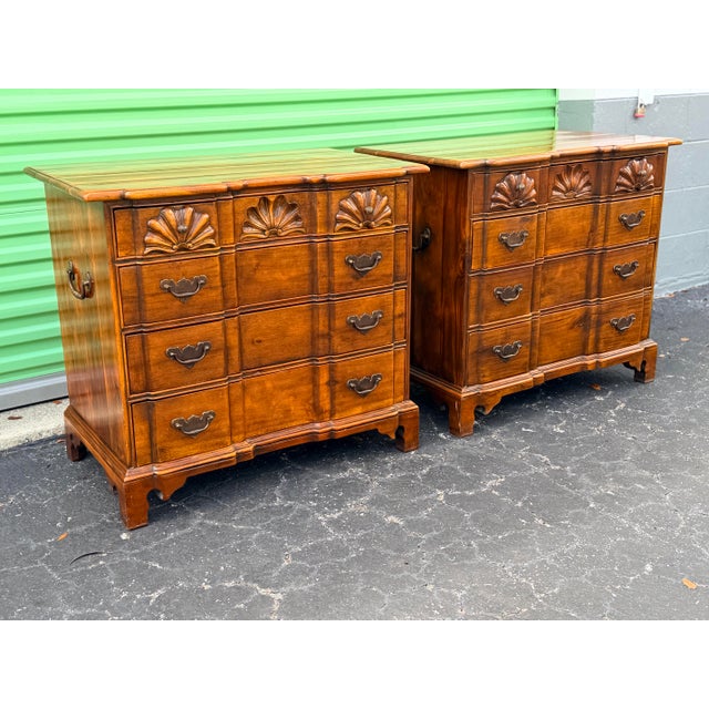 Theodore Alexander Chippendale Style Mahogany Block Front Chests-Set of Two . For Sale - Image 11 of 12