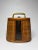 Coastal Rattan Embossed Black Metal and Wood Basket For Sale - Image 12 of 12