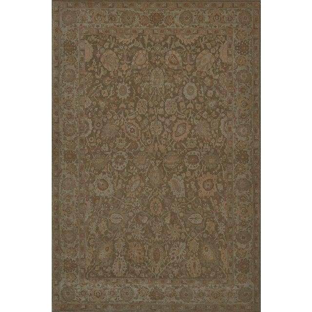 1990s Mansour Turkish Handwoven Tabriz Rug - 6' X 9' For Sale - Image 5 of 11