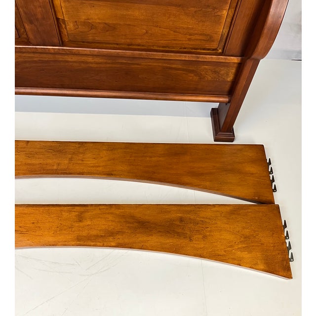 Lexington Furniture "Bob Timberlake" Solid Cherry Queen Sleigh Bed For Sale - Image 11 of 13