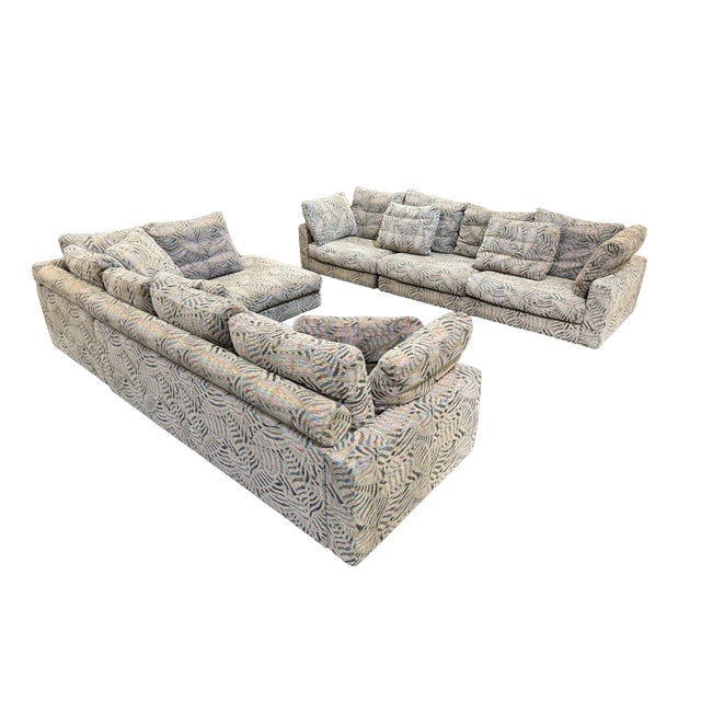 Modular Sofa from Roche Bobois, 1980s, Set of 3 For Sale