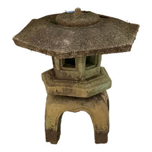 Outdoor Poured Cement Garden Pagoda Set