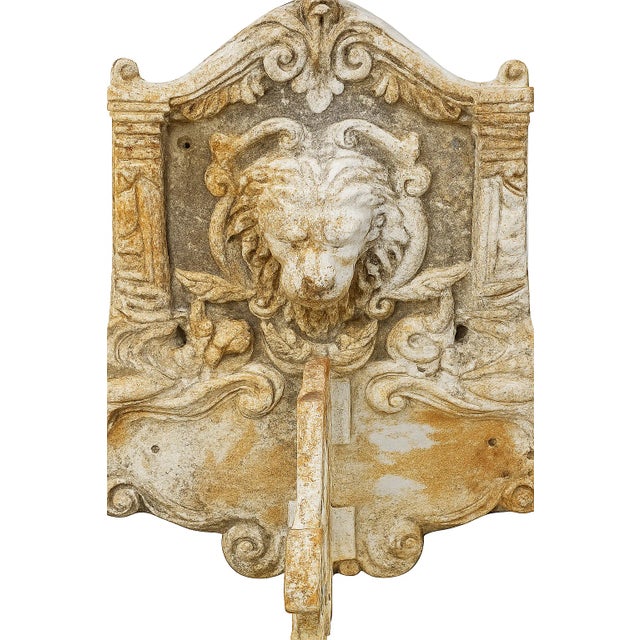 Late 20th Century 19th C. Cast-Iron Lion Head Architectural Salvage Bracket (1 Piece) For Sale - Image 5 of 10