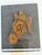 One-of-a-Kind Handcrafted Copper Wire Geometric Wall Sculpture on Wood For Sale - Image 4 of 12