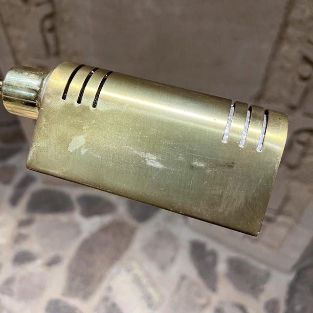 1980s Brass Pharmacy Floor Lamp Holtkötte , Adjustable Germany For Sale - Image 13 of 15