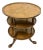 Late 20th Century Baker Furniture English Style Walnut Three-Tier Round Side Table For Sale