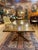 Vintage Trestle Refectory Dining Table With 2 Leaves For Sale In Philadelphia - Image 6 of 12