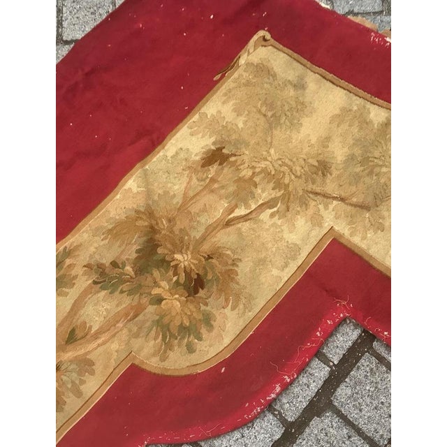 Antique French Handwoven Aubusson Tapestry for Valance, 1890s For Sale - Image 16 of 18