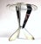 Contemporary 1980s Silver Plated Modern Heavy Pedestal Stand For Sale - Image 3 of 11