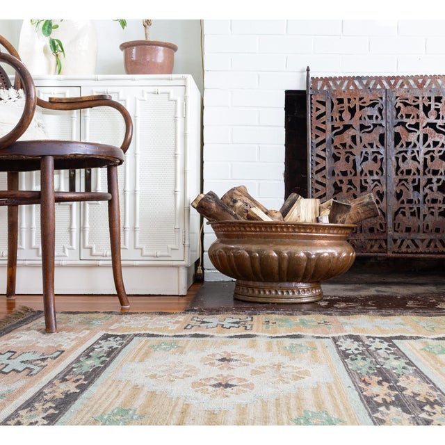 Large Turkish Copper Jardinier Planter Wine Cooler or Firewood Holder For Sale - Image 14 of 15