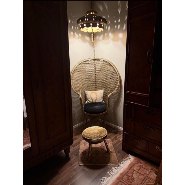 Mid 20th Century 4 Light Large Pendant Lamp With Pull Chain For Sale - Image 10 of 11