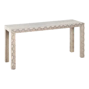 Edelman Leather Genuine Python Parsons Console