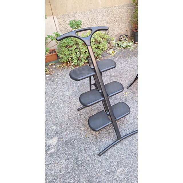 Kartell Folding Ladder Tiramisù Model in Painted Steel and Polypropylene by Andries Van Onck for Kartell, 1990s For Sale - Image 4 of 7