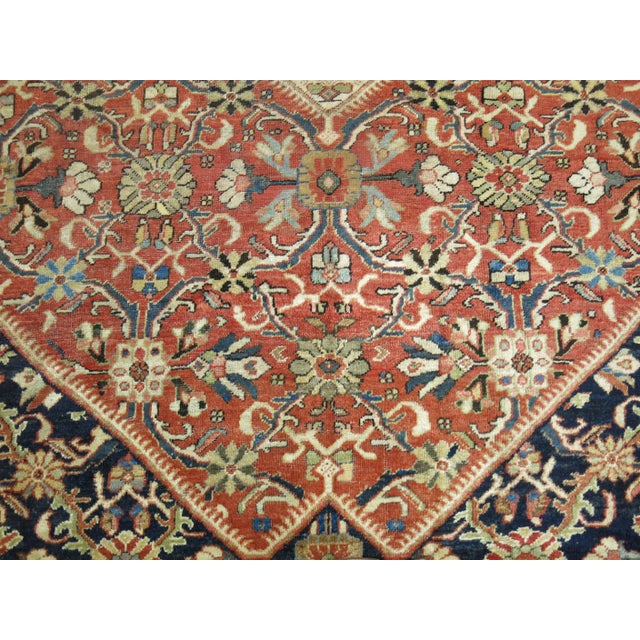 Antique Persian Mahal, 9'8'' X 12'3'' For Sale - Image 10 of 11