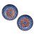 MCM Neiman Marcus Pewter and Porcelain Koi Fish Plates Bowls For Sale