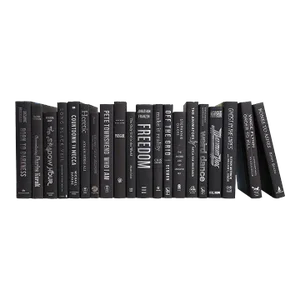 Decorative Books - Onyx & Silver Books - Black Books By The Foot